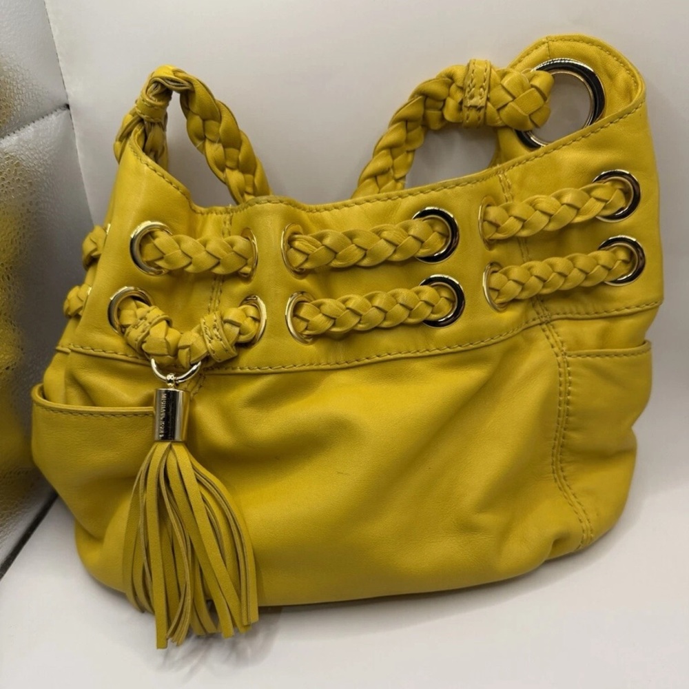Michael Kors Chic Yellow Braided Women's Hobo Bag